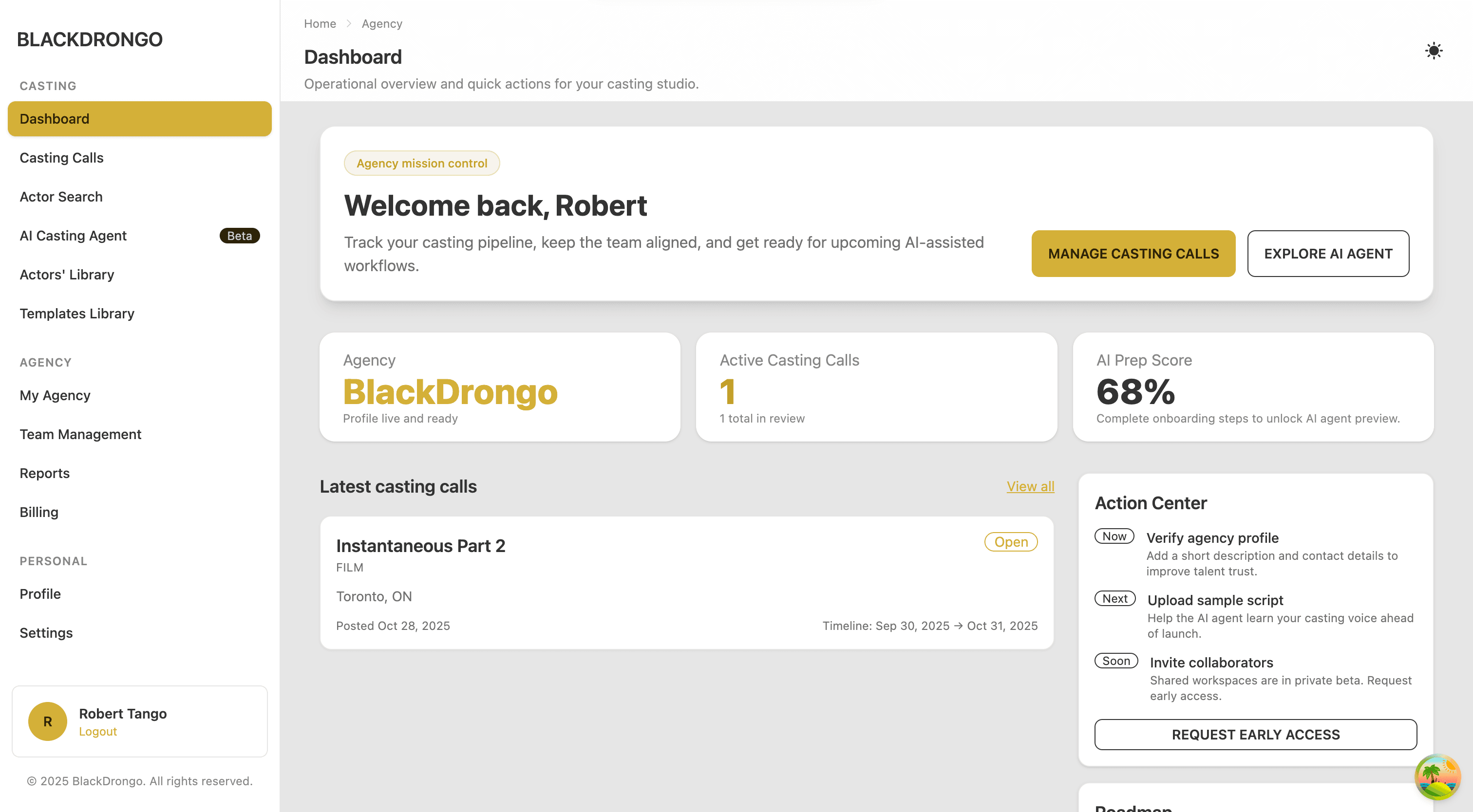 Workflow Dashboard Preview